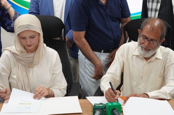 KhudMukhtar SAWI and Helping Hands for Humanity Sign MOU to Empower Youth, Women and Climate Action