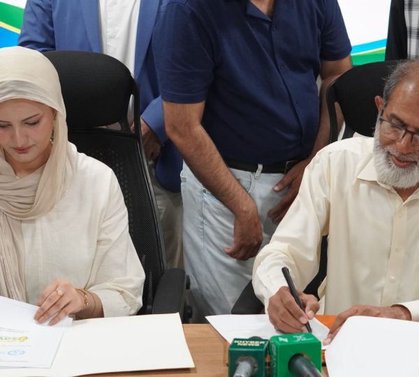 KhudMukhtar SAWI and Helping Hands for Humanity Sign MOU to Empower Youth, Women and Climate Action